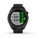 Смарт-годинник Garmin Approach S42 темно-сірий з чорним ремінцем