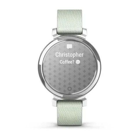 Смарт-годинник Garmin Lily 2 Classic сріблястий із шавлієво-сірим нейлоновим ремінцем