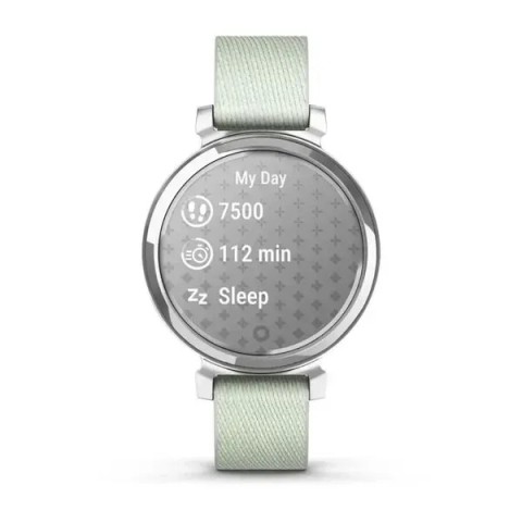 Смарт-годинник Garmin Lily 2 Classic сріблястий із шавлієво-сірим нейлоновим ремінцем