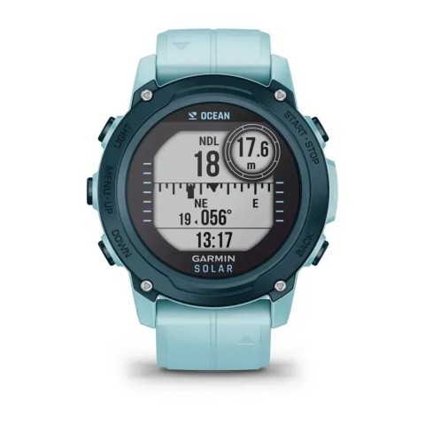 Смарт-годинник Garmin Descent G1 Solar Ocean Edition лазурний
