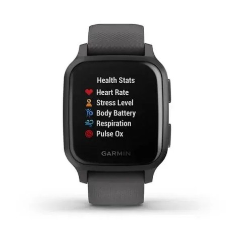 Смарт-годинник Garmin Venu Sq з сірими ремінцем та безелем