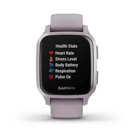 Смарт-годинник Garmin Venu Sq фіолетовий з безелем металік