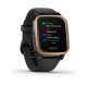 Смарт-годинник Garmin Venu Sq Music Edition чорний з рожево-золотистим безелем