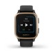 Смарт-годинник Garmin Venu Sq Music Edition чорний з рожево-золотистим безелем