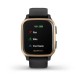 Смарт-годинник Garmin Venu Sq Music Edition чорний з рожево-золотистим безелем