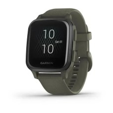 Смарт-годинник Garmin Venu Sq Music Edition темно-зелений із сірим безелем