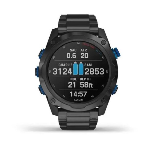 Смарт-годинник Garmin Descent Mk2i титановий сірий DLC з титановим ремінцем (в комплекті з Descent T1)