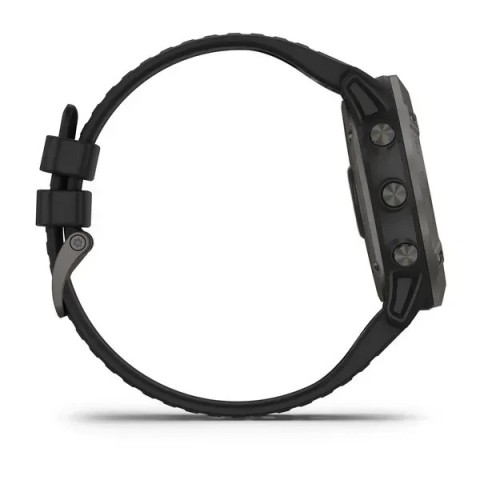 Смарт-годинник Garmin fenix 6X Sapphire Edition сірий DLC з чорним ремінцем