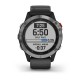 Смарт-годинник Garmin fenix 6 Solar сріблястий з чорним ремінцем