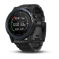 Смарт-годинник Garmin Descent Mk1 карбоново-сірий з титановим DLC ремінцем