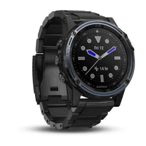 Смарт-годинник Garmin Descent Mk1 карбоново-сірий з титановим DLC ремінцем