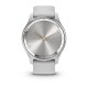 Смарт-годинник Garmin vivomove Trend із сріблястим сталевим безелем, сірими корпусом та ремінцем