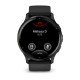 Смарт-годинник Garmin Venu 3 чорний зі сланцевим сталевим безелем і силіконовим ремінцем