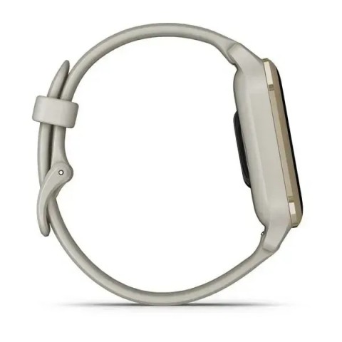 Смарт-годинник Garmin Venu Sq 2 Music Edition французький сірий з кремово-золотистим безелем