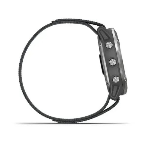 Смарт-годинник Garmin Enduro сталевий з сірим нейлоновим ремінцем UltraFit