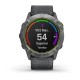 Смарт-годинник Garmin Enduro сталевий з сірим нейлоновим ремінцем UltraFit