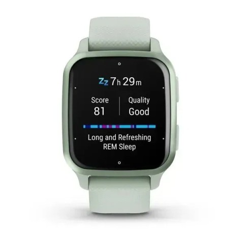 Смарт-годинник Garmin Venu Sq 2 ментоловий з безелем металік