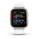 Смарт-годинник Garmin Venu Sq 2 білий з кремово-золотистим безелем