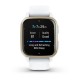Смарт-годинник Garmin Venu Sq 2 білий з кремово-золотистим безелем