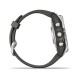 Смарт-годинник Garmin fenix 7S Pro Solar Edition сріблястий з ремінцем графітового кольору
