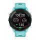 Смарт-годинник Garmin Forerunner 265 з чорним безелем, корпусом кольору аква та аква/чорним силіконовим ремінцем