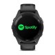 Смарт-годинник Garmin Forerunner 265 з чорними безелем і корпусом та чорним/сірим силіконовим ремінцем