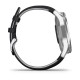 Смарт-годинник Garmin vivomove Luxe зі сріблястим корпусом та темно-синім ремінцем
