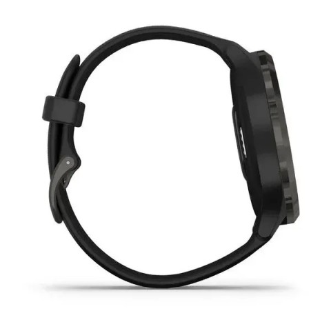 Смарт-годинник Garmin vivomove 3 із грифельним безелем та чорними корпусом і ремінцем