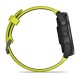 Смарт-годинник Garmin Forerunner 965 з карбоново-сірим титановим безелем, чорним корпусом та жовтим/чорним силіконовим ремінцем