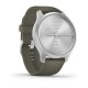 Смарт-годинник Garmin vivomove Style зі сріблястим корпусом і торфяним ремінцем