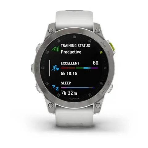 Смарт-годинник Garmin epix Gen 2 Sapphire білий титановий