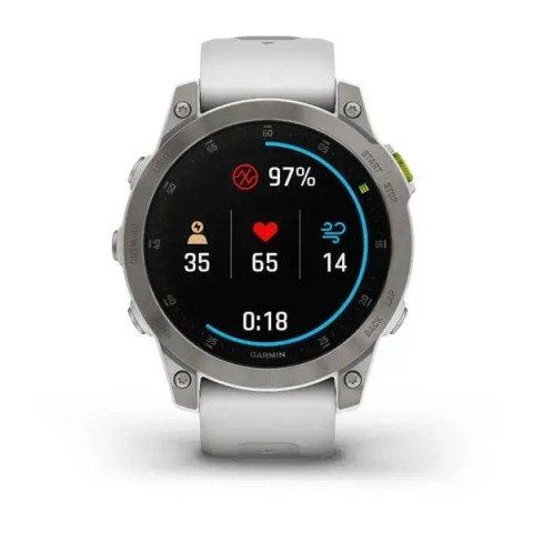 Смарт-годинник Garmin epix Gen 2 Sapphire білий титановий