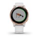 Смарт-годинник Garmin vivoactive 4S білий з рожево-золотистим безелем