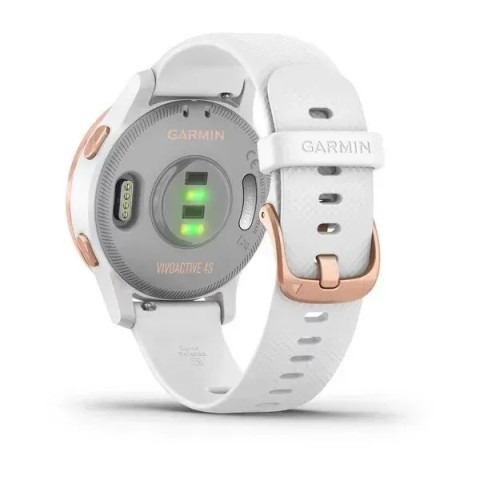 Смарт-годинник Garmin vivoactive 4S білий з рожево-золотистим безелем