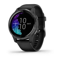 Смарт-годинник Garmin Venu чорний з сірим безелем