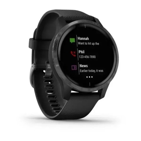 Смарт-годинник Garmin Venu чорний з сірим безелем