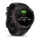 Смарт-годинник Garmin Approach S70 (47 мм) з чорним керамічним безелем та чорним ремінцем