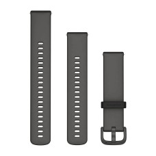 Швидкозмінні ремінці Garmin (20 мм) силіконові гравійно-сірі