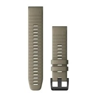 Ремінці для годинника Garmin QuickFit 22 силіконові, темно-пісочні