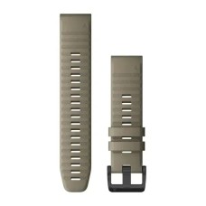 Ремінці для годинника Garmin QuickFit 22 силіконові, темно-пісочні