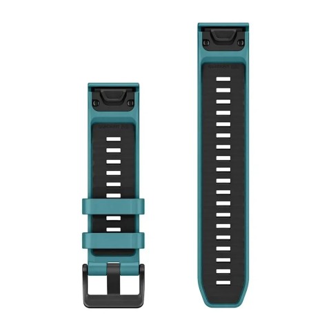 Ремінці для годинника Garmin QuickFit 22 силіконові бірюзові (із 3 частин, для дайвінгу)