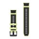 Ремінці для годинника Garmin QuickFit 22 силіконові лимонно-жовтий (із 3 частин, для дайвінгу)