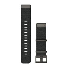 Ремінці для годинника Garmin QuickFit 22 нейлонові жаккардового плетіння, чорні
