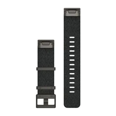 Ремінці для годинника Garmin QuickFit 22 нейлонові жаккардового плетіння, чорні