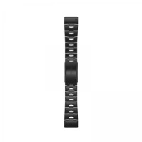 Ремінець для годинника Garmin QuickFit 26 титановий з вентиляцією, з карбоново-сірим DLC-покриттям