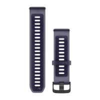 Швидкозмінні ремінці Garmin Forerunner Collection (22 мм) силіконові,напівпрозорі імператорсько-фіолетові/індиго із сланцевою фурнітурою