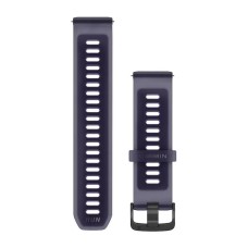 Швидкозмінні ремінці Garmin Forerunner Collection (22 мм) силіконові,напівпрозорі імператорсько-фіолетові/індиго із сланцевою фурнітурою