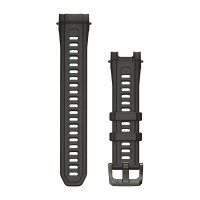 Змінні ремінці для смарт-годинника Garmin Instinct 3 – 45 мм/Instinct Crossover AMOLED (22 мм) силіконові, вугільний