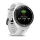 Смарт-часы Garmin Approach S70 (42 мм) с черным керамическим безелем и белым ремешком