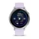 Смарт-часы Garmin Venu 4 (41 мм) серебристый с силиконовым ремешком барвинкового цвета